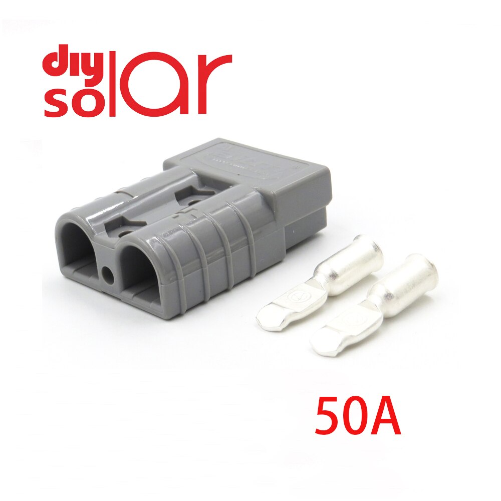 Power Connector SB120 SB50 Dual-pole QuickSB50 Electric Car Battery UPS Cable Terminals DC 50A 120A 600V: 50A Gray