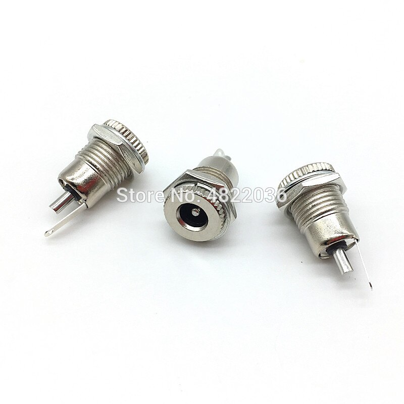 DC-099 5.5mm x 2.1mm 2.5mm DC Power Jack Socket DC099 Female Panel Mount Connector Metal 5.5*2.1 5.5*2.5