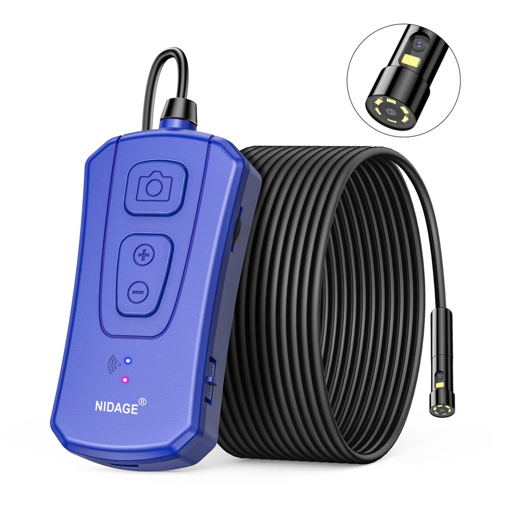 1.5M Kabel Lengte Wifi Dual Lens Draadloze Endoscoop Waterproof Inspectie Snake Camera Met 7 Verstelbare Led Industriële PQ310