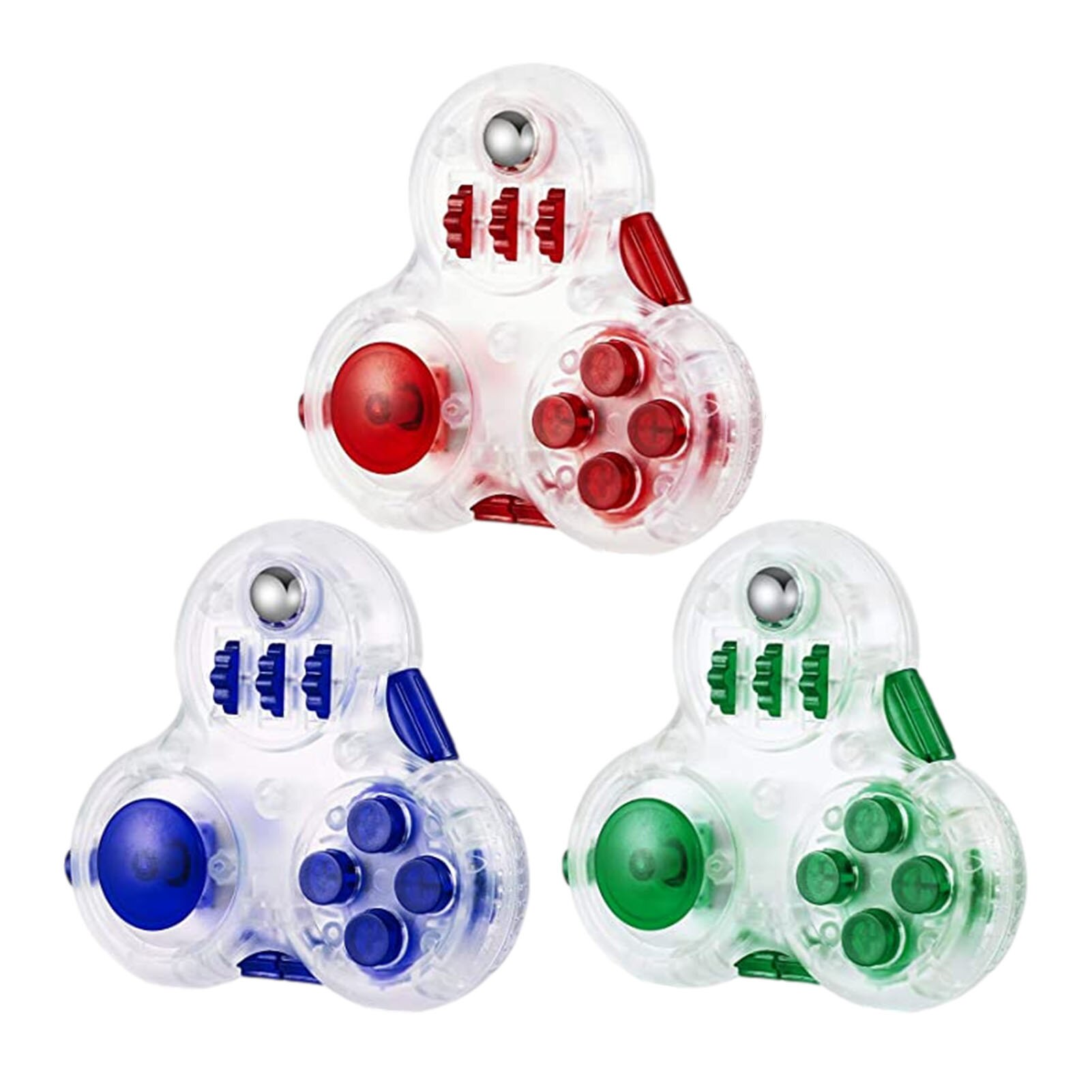 Fidget Stress Reliever Fidget Pad Toy With 10 Fidget Features Stress Reliever Squeeze Fun Magic Handle Toys Relief Pressure Toy