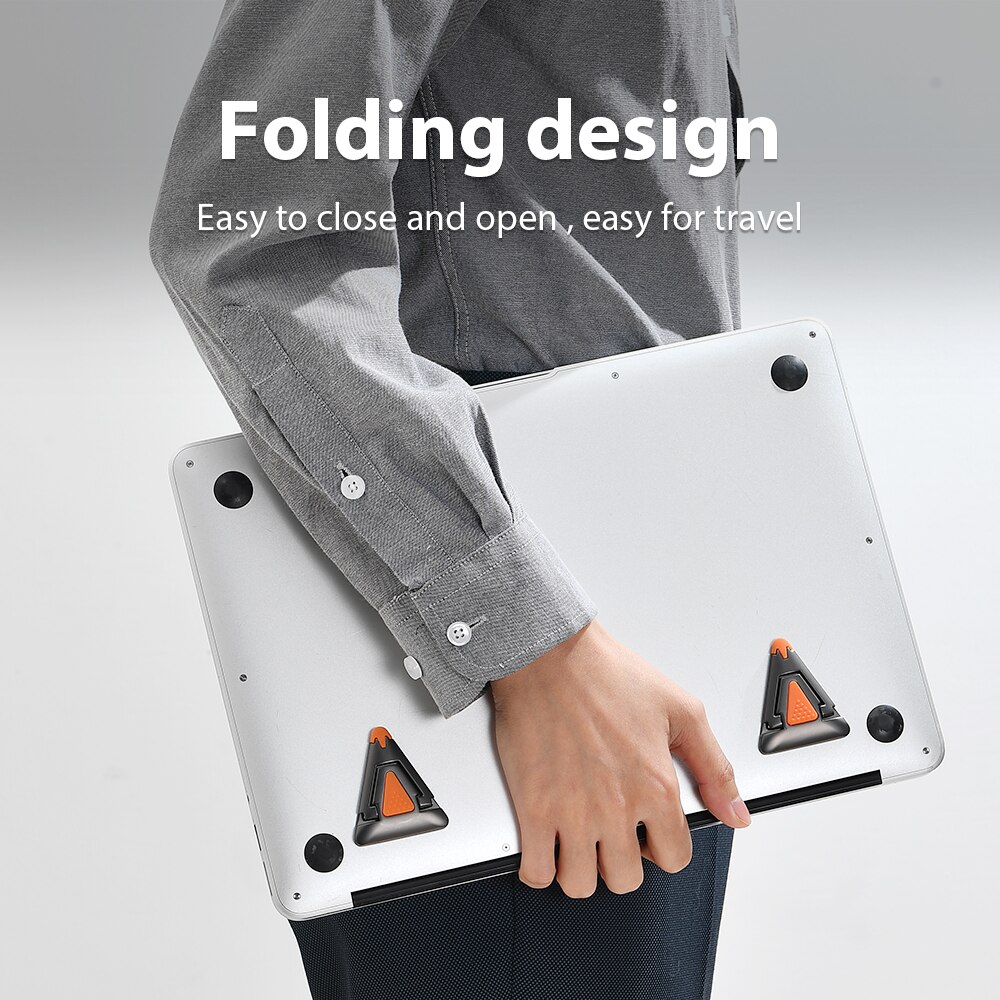 CABLETIME Triangle Laptop Stand Metal Foldable Durable Holder for Macbook Tablet Laptop Notebook Bracket C410