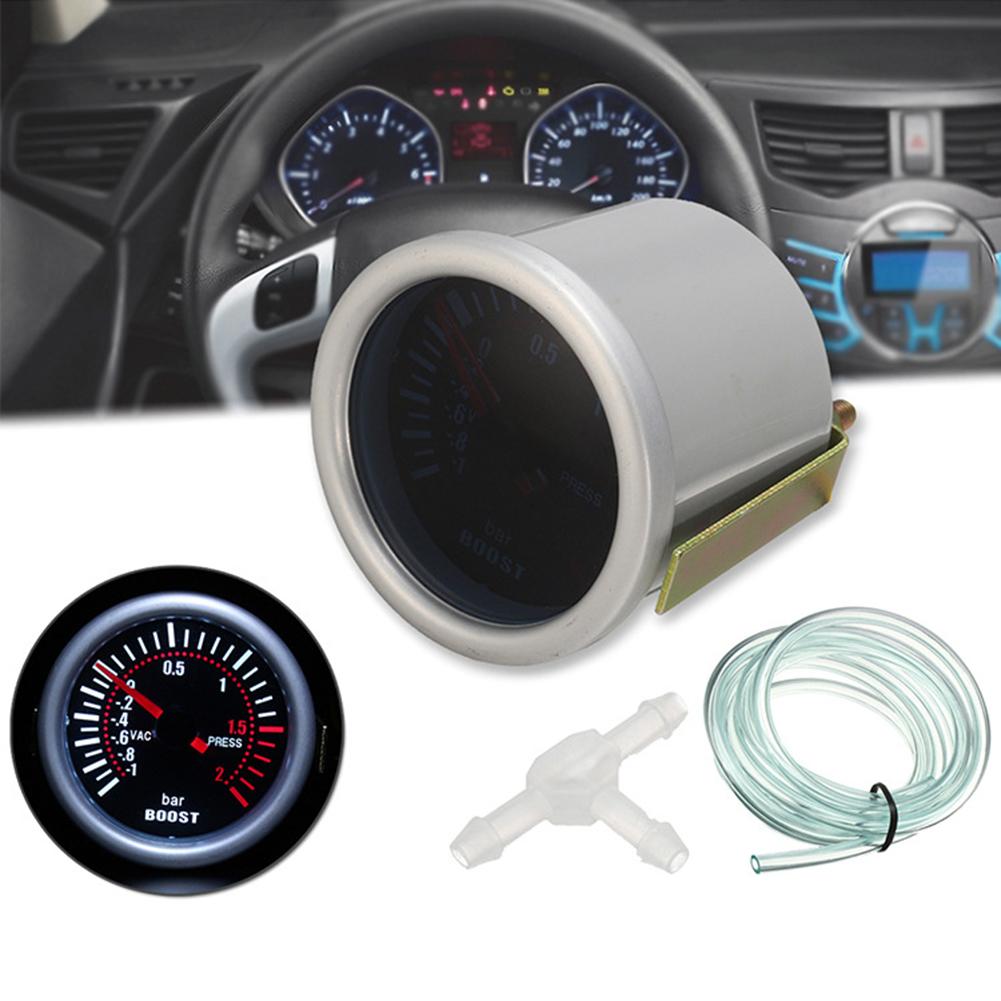 Universele 1-2 Bar Turbo Boost Gauge Auto Voertuig Vacuüm Druk Sensor Meter Auto Carros Accessoires Автомагнитола
