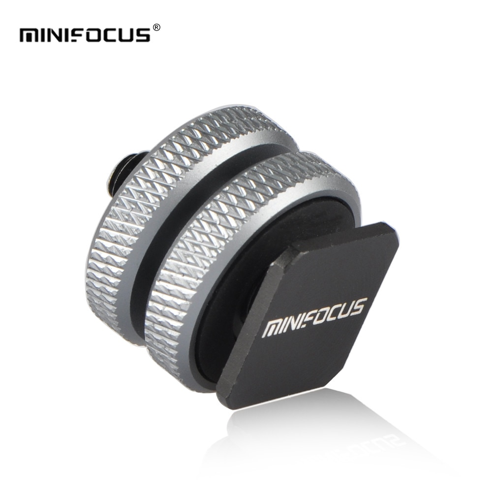 Soporte de zapata para cámara, adaptador de tornillo para trípode de 1/4 "-20, montaje de zapata para Flash para DSLR, Monitor de jaula de cámara, micrófono de luz de vídeo
