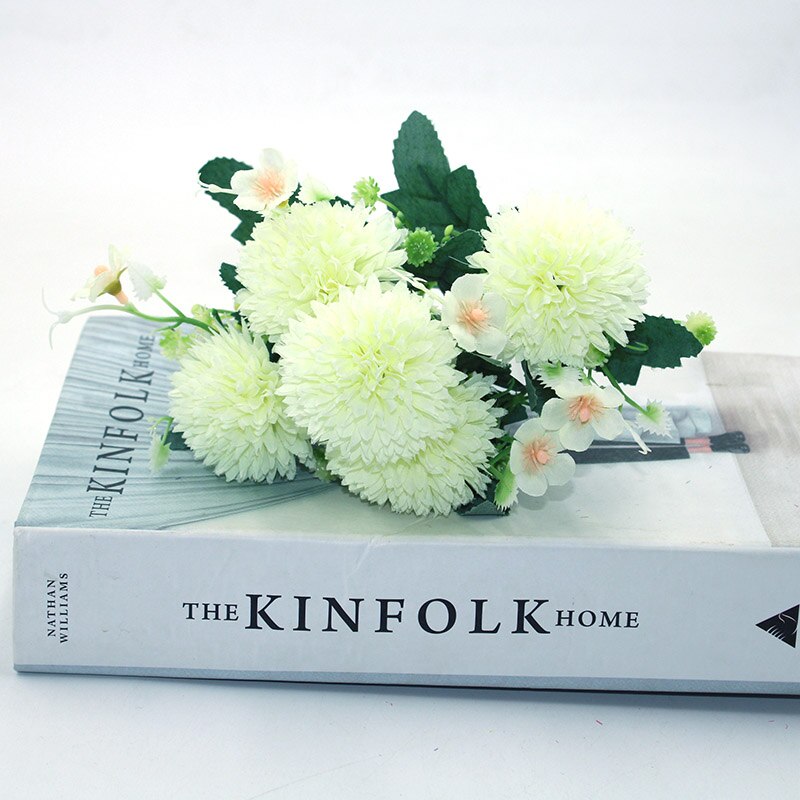 5 kunstige blomster nellike silke blomst rose bryllup banket bryllup bryllup banket hjem haven dekoration brude buket