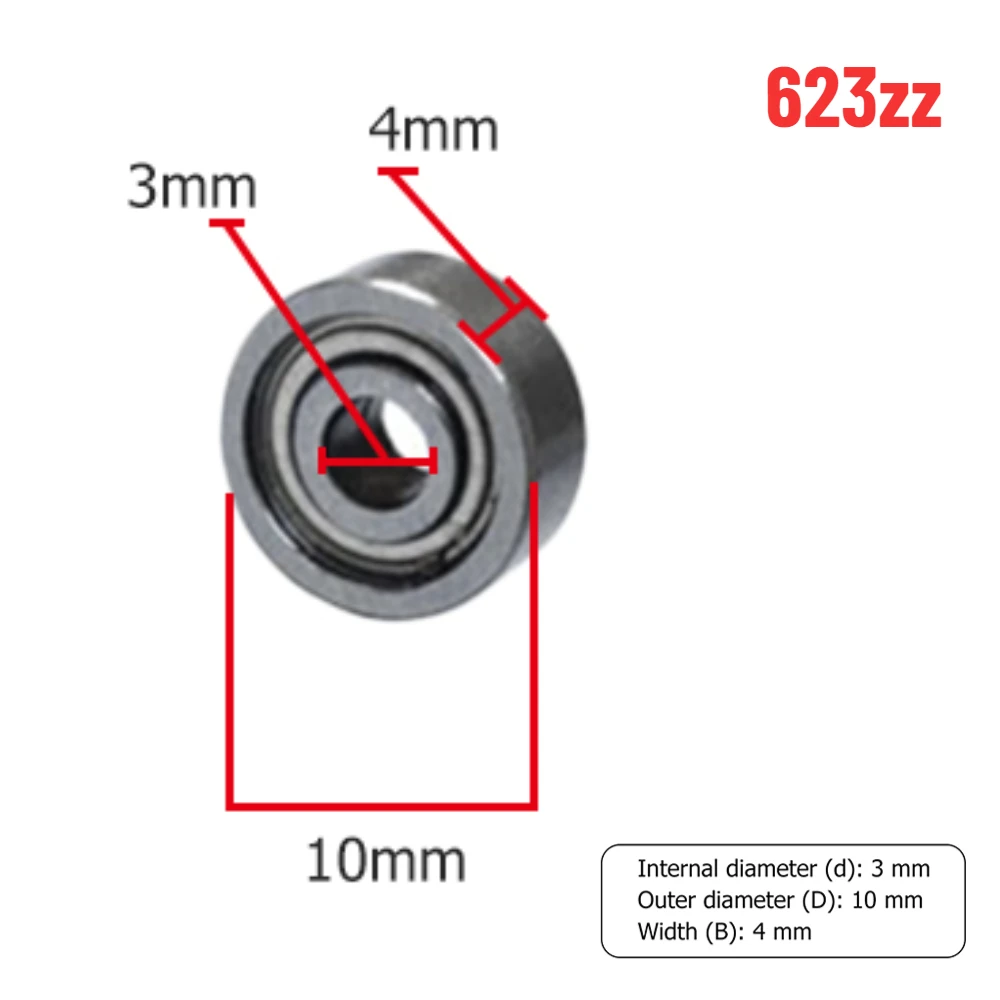 Kugellager 688zz 608zz 623zz 626zz 685zz 607zz Miniatur Lagerbier mit tiefer Mutter für Skateboard-Rolle-3D-Druckerlager: Gold / 2 Stücke