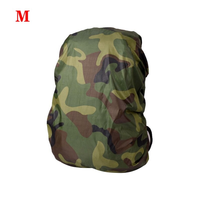 Camouflage Backpack Cover Dust-resistance Rucksack Waterproof Cover For Outdoor Camping Travel Hiking Climbing Bag: Red