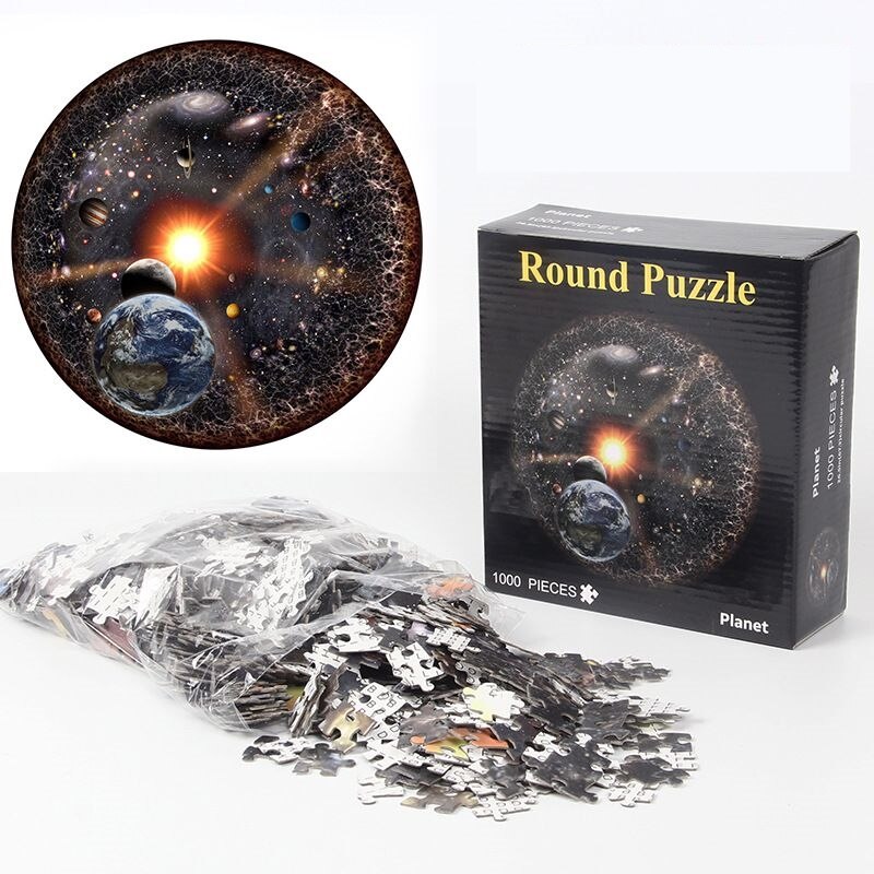 Jigsaw Puzzle 1000 Piece Planet Puzzle Early Education Toy Adult Children Family Game Toys DIY Stress Relief Educational Toys