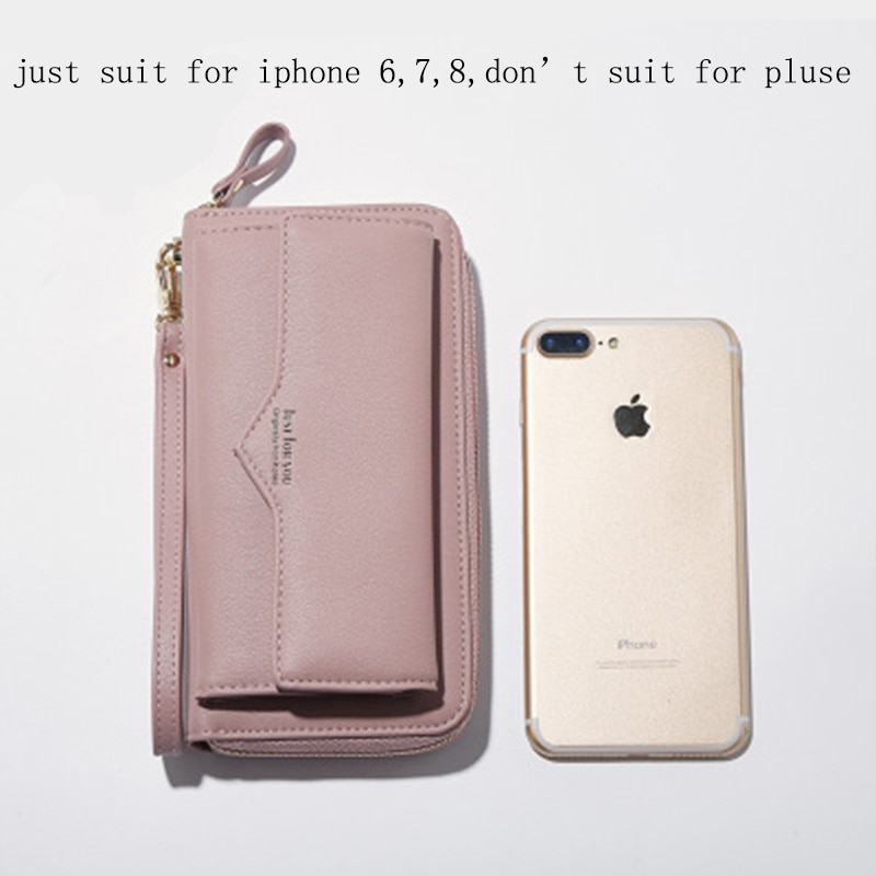 BENVICHED Long Woman Purse Female Wallet Clutch PU Leather Ladies Purses Card Holder Women Phone Bags D126