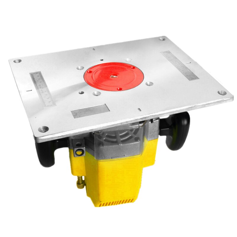 Electric Wood Milling Trimming Machine Flip Plate Guide Table Aluminum Router Table Insert Plate for Woodworking Work Bench