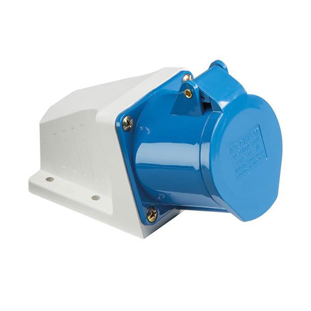 Blue 240V 16 AMP 3 PIN Indudtrial Site Plug & Sockets IP44 2P+E Male/Female