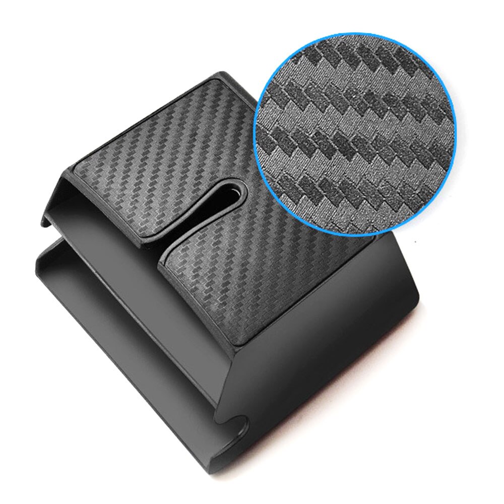Carbon Fiber Pattern Car Dashboard Storage Box Car Mounted Mobile Phone Glove Box Organizer for Phone Sunglasses Keys
