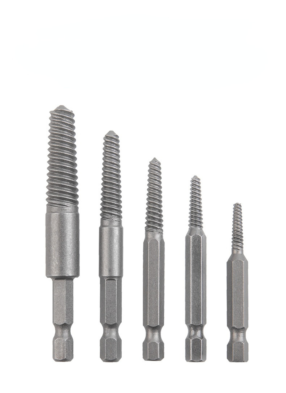 5Pcs/Set Damaged Screw Extractor Drill Bit Set Stripped Broken Screw Bolt Remover Extractor Easily Take Out Demolition Tools