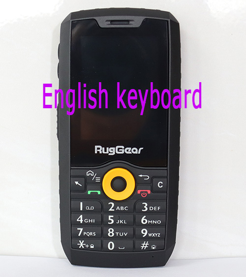 Telefon komórkowy 3G WCDMA IP67 wodoodporny WIFI wytrzymały telefon komórkowy z podwójną kartą SIM z funkcją przycisku celular hebrajska rosyjska arabska klawiatura: BIAŁY / Pakiet 1