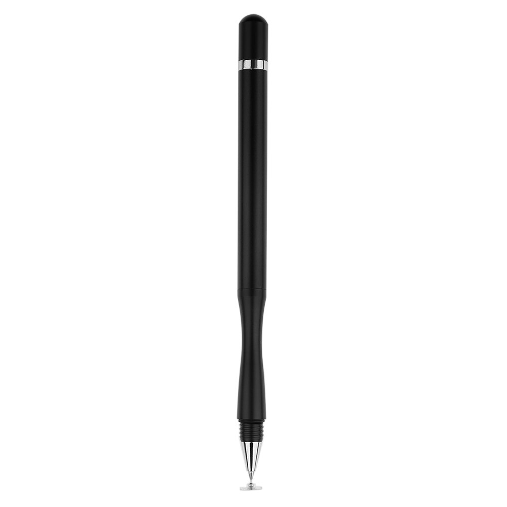 Universal kapacitiv berøringsskærm tegning stylus pen aluminiumslegering skriveassistent pen til iphone ipad smart telefon tablet: Sort