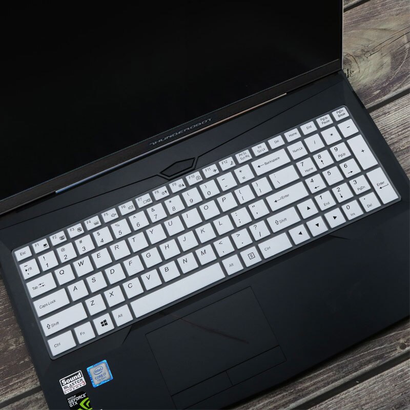 Gigabyte sabre 15 & saber 17 15- k / aorus 5 pelaamiseen 15 15.6 17.3 tuuman silikoninen kannettavan tietokoneen näppäimistön kansi ihonsuoja: Valkoinen