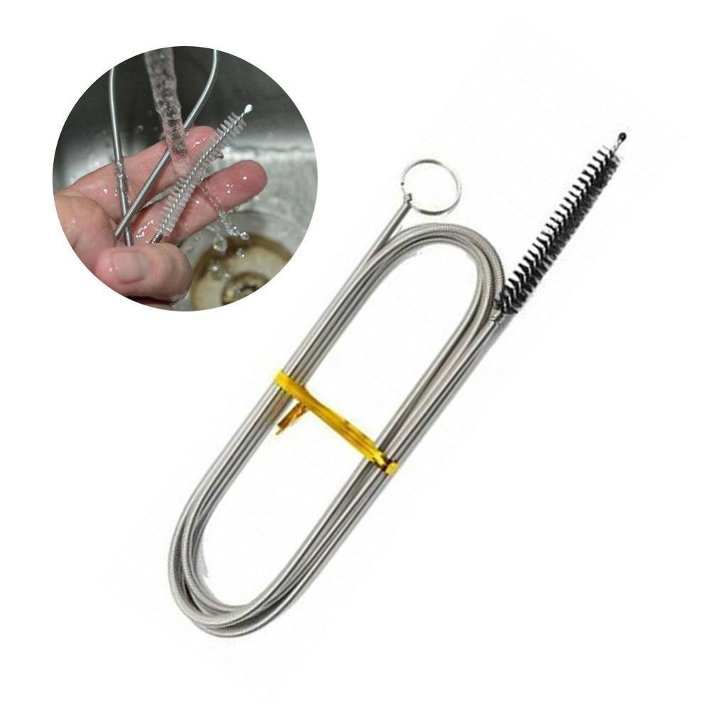 Long Flexible Refrigerator Scrub Brush Refrigerator Drain Dredge Flexible Refrigerator Coil Brush Cleaning The Water Tubing
