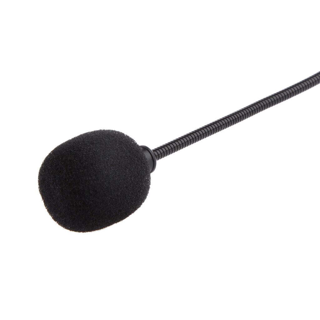 3.5mm Plug Black Wired Unidirectional Microphone Headworn Headset Mic