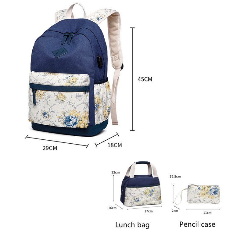 School-Bags-Set Mochilas Primary Backpack Girls Kids Princess Infantil 3pcs Escolar Satchel Knapsack Mochila