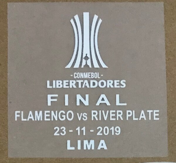 Flamenco FINAL COPA LIBERTADORES PATCH SET CONMEBOL LIBERADORES Final Match Details + TROPHY 1 en TROPHY 2 patch