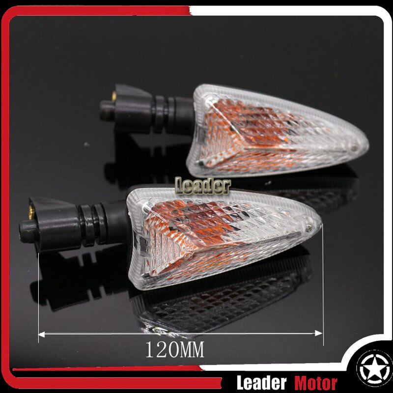 For Aprilia Tuono V4R Factory Tuono V4 1100RR Motorcycle Accessories Turn Signal Indicator Light Blinker: 120MM Clear