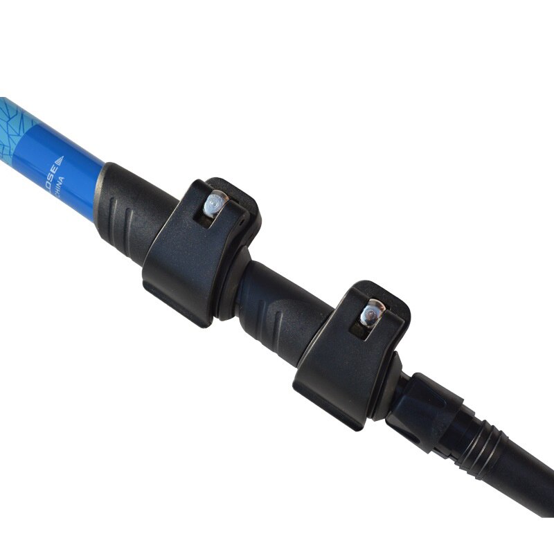 Desert&Fox Aluminum Adjustable Trekking Poles 2pcs,Lightweight Hiking Walking Sticks with Retractable External Lock for Climbing