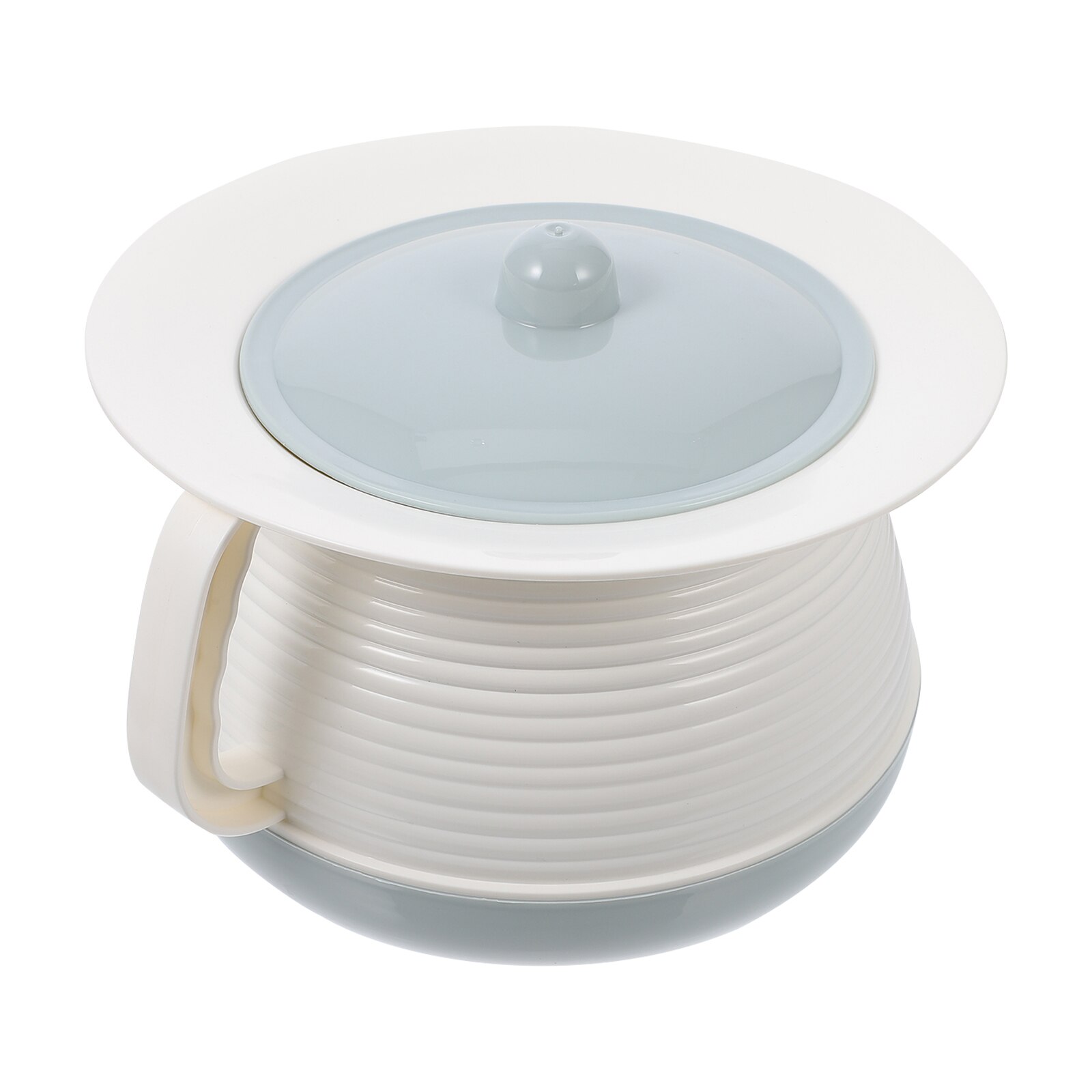 1 Set Portable Children Spittoon Disabled Chamber Pot Night Urine Pot for Elderly Covered Spittoon: Light blue