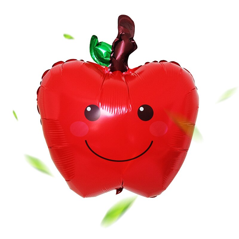 1Pcs Apple Foil Balloons Birthday Fruit Red Apple Helium Globos Balloon Hello Summer Party Decor Baby Shower Decorations Supplie