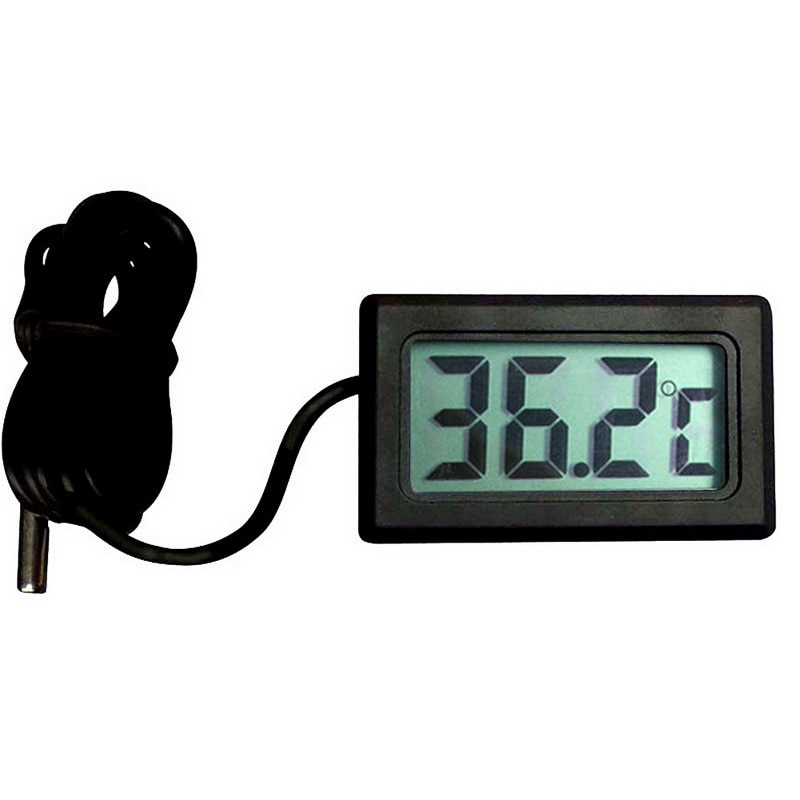 LCD Digitale Thermometer Hygrometer Temperatuur Meter Gauge Met Klok Weerstation