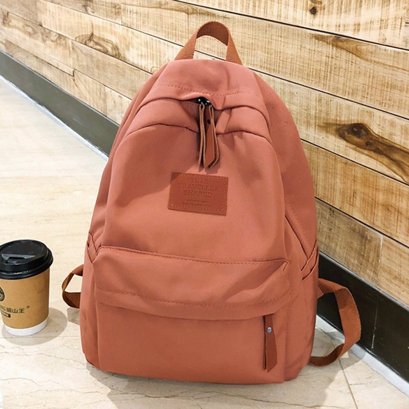 Women Backpack Pretty Style Backpack Girls School Bags Durable Nylon Travel Backpack Female School Backpack Mochila SAC: Red
