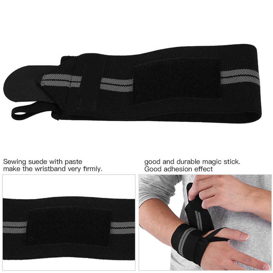 Adjustable Elastic Wrist Wraps Bandages Weightlifting Wristband Breathable Gym*