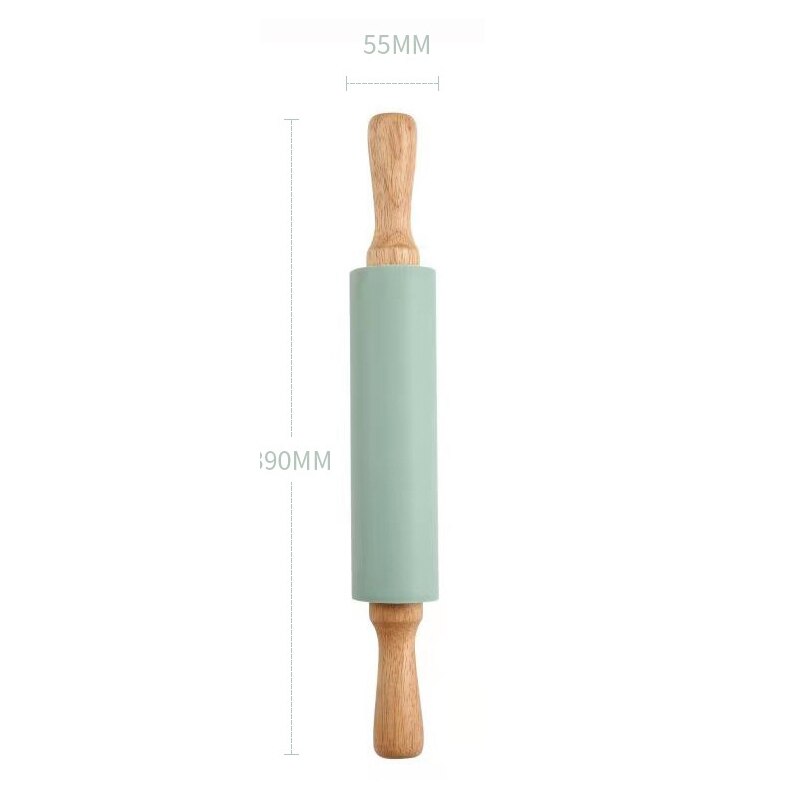 Grand tapis de pétrissage en Silicone de 60CM, tapis de cuisson antiadhésif, pour rouler la pâte épaisse avec planche à pâtisserie à Double échelle pour la cuisine: Rolling pin-A