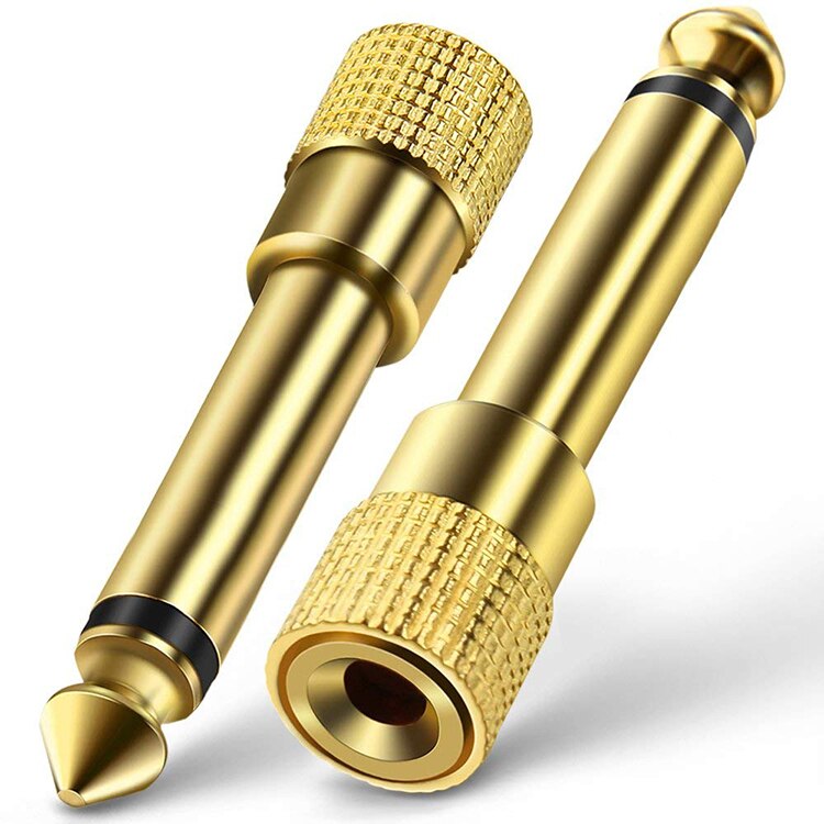 Prise Jack 6.5 6.35mm mâle vers connecteur femelle 3.5mm, amplificateur casque, adaptateur Audio, Microphone, convertisseur AUX 6.3 3.5mm