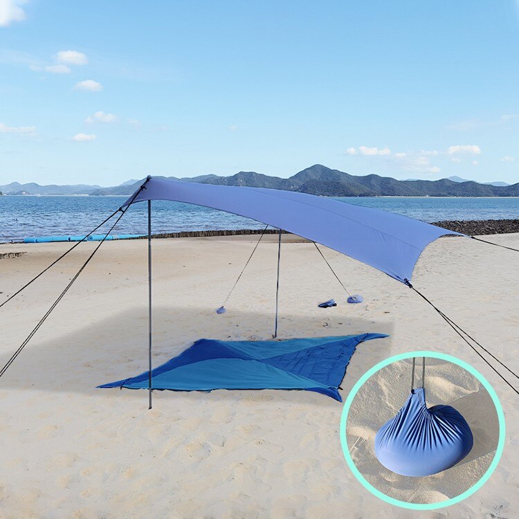 Tente pare-soleil de plage en Lycra UV50 +, abri solaire d'extérieur, 210x170x150cm, été