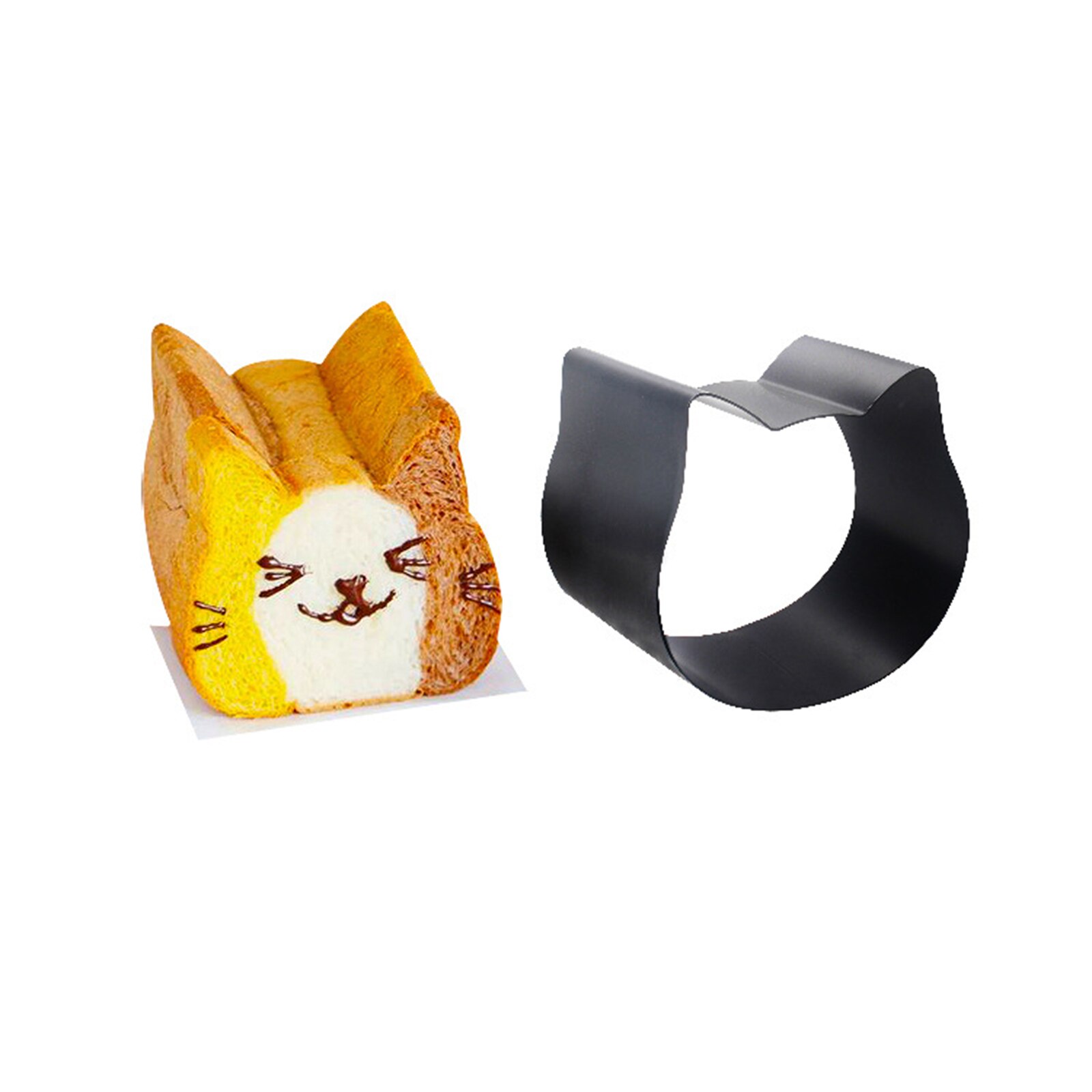 Cat Shaped Toast Box Non Stick Bread Cat Head Cat Shaped Toast Box Cute Bread Cat Type Toast Aluminized Iron Plate Cake Mould