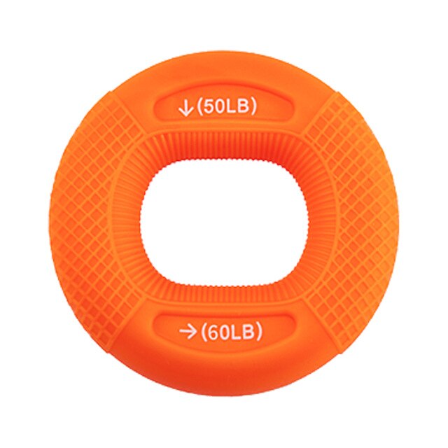 Handgreep Strengthener Siliconen Grip Ring Grip Exerciser 2 Sterktes In Een Voor Arm Spier Training Revalidatie Fitness: Oranje