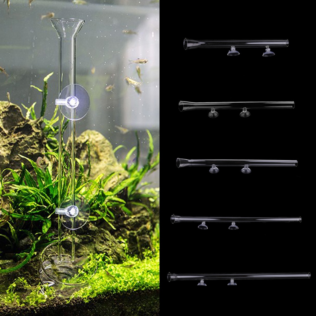 Akvarie akvarium reje foder foderrør 25-45cm m/ sugekopper