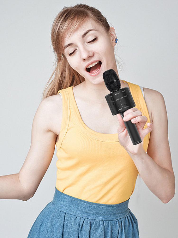 Rondaful WS-858 Draadloze Karaoke Microfoon Draagbare Handheld Usb Microfoon Professionele Karaoke Mic Bluetooth Stand Mic Studio