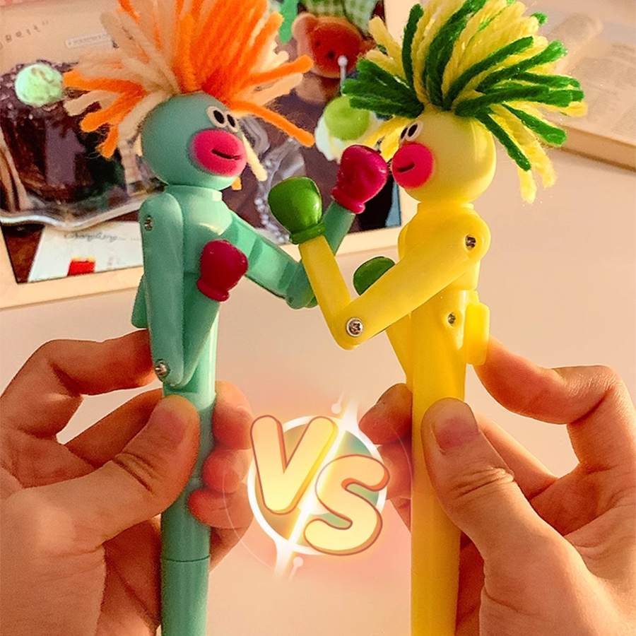 Kugelschreiber, lustiger Stift, Unterschrift Kuli 1.0, niedlicher Charakter-Puppenstift, Boxstift, Schreibstift, glattes Schreiben