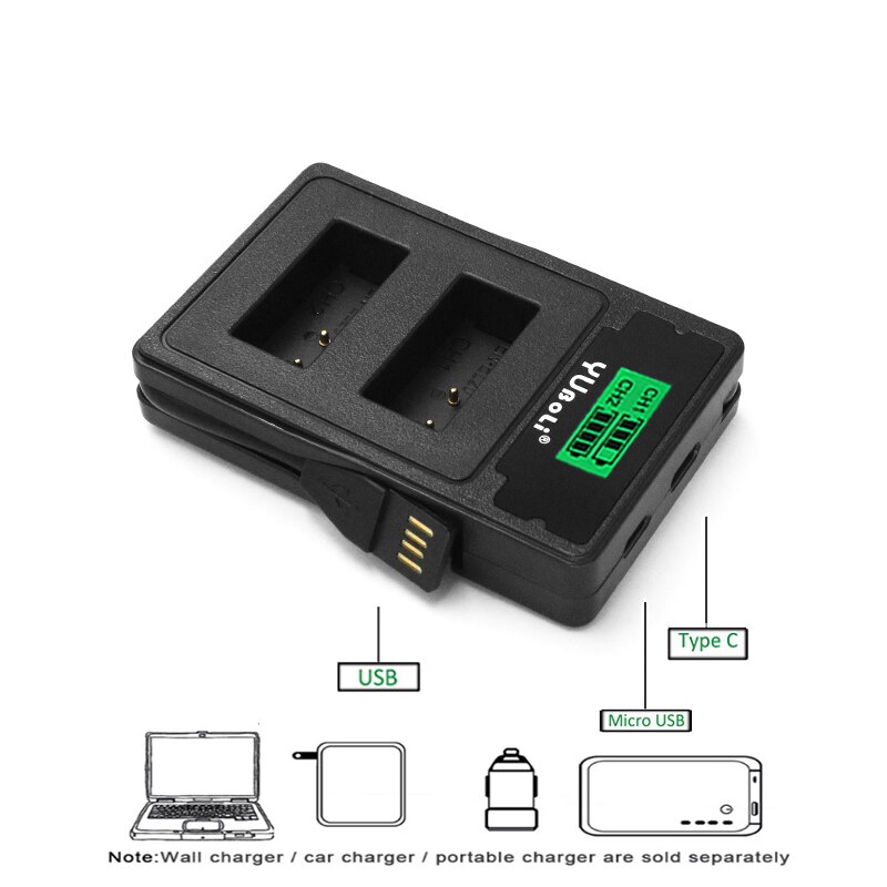 Batería EN-EL20 EN EL20a + cargador USB LED para Nikon Coolpix P1000 Nikon1 J1, J2, J3 Nikon1 AW1 ENEL20