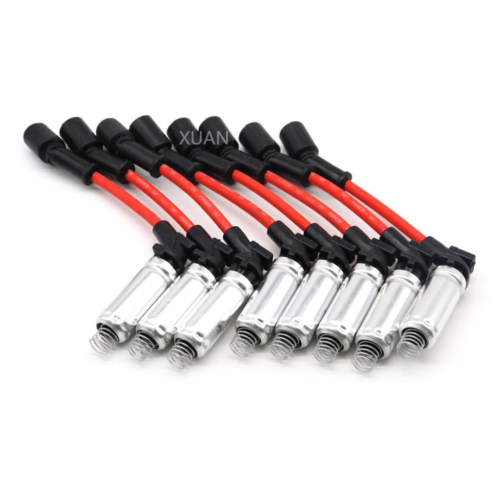 XUAN 8 Uds chispa de encendido Cable de enchufe Kit Cable 48322R para Chevrolet Avalanche GMC enviado Yukon XL Gran Premio Pontiac GTO Hummer