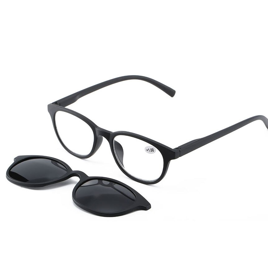 +1.0 ~ +3.5 gepolariseerde magnetische presbyopie zonnebril clip magneet gespiegelde clip op bril mannen flip leesbril vrouwen optische