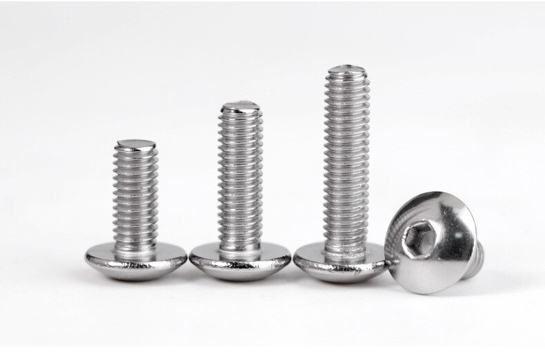 304 roestvrij staal grote platte kop inbus schroef half ronde kop schroef paraplu hoofd M6 M8 10PCS