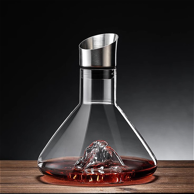 1400 ml/1600 ml Kristal Ijsberg Karaf Huishoudelijke Rode Wijn Dispenser Premium Wijnglas Bar Luxe Wijnpot prachtige Whisky Pot