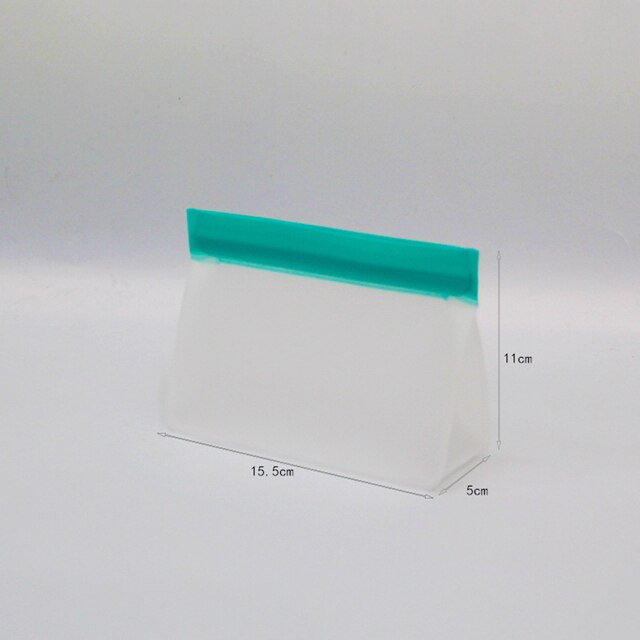 Silicone Voedsel Opslag Container Lekvrij Containers Herbruikbare Stand Up Zip Shut Zakken Cup Verse Zak Voedsel Thuis Keuken Organizer