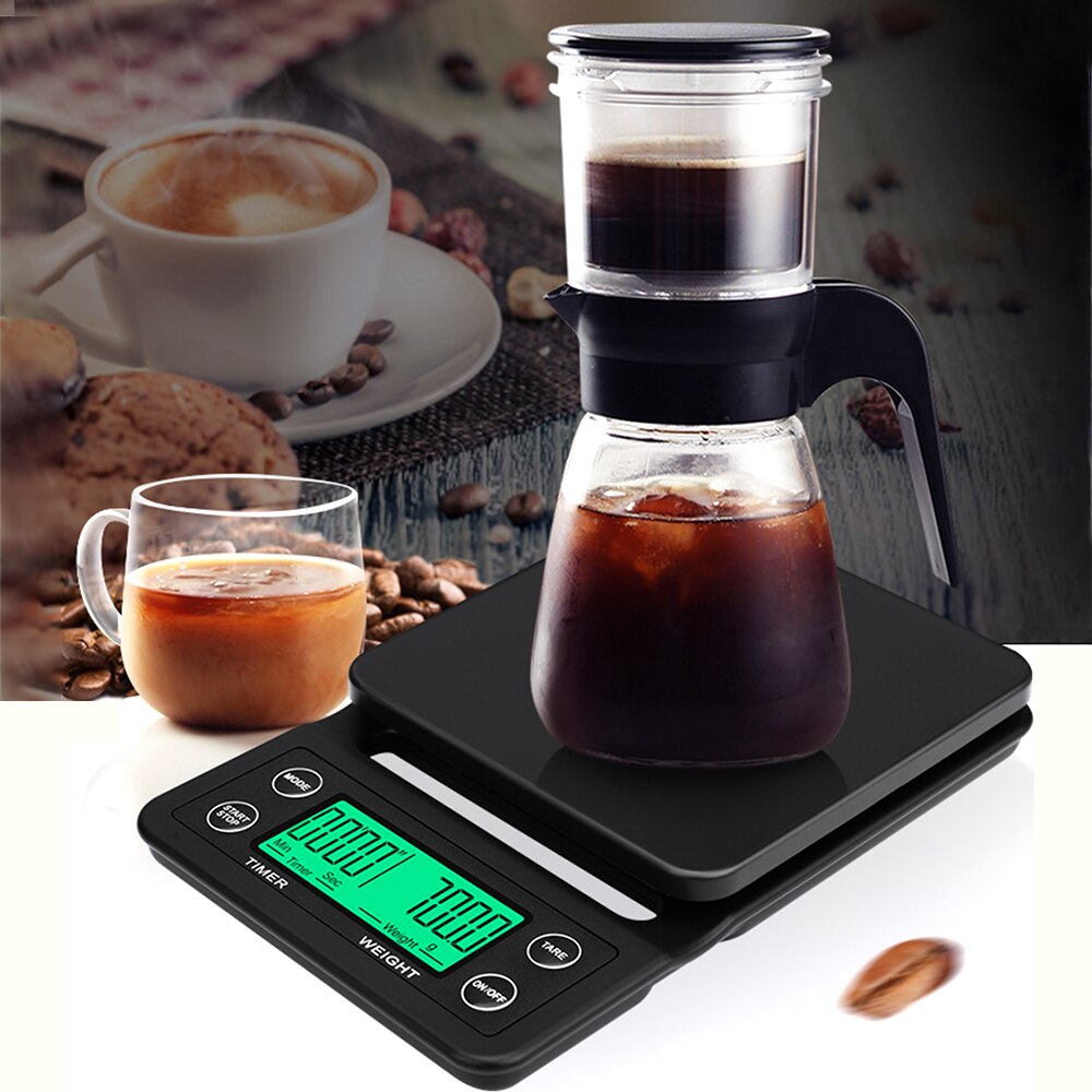 Digitale Keukenweegschaal 5Kg/0.1G Keuken Weegschaal Hoge Nauwkeurigheid Tarra Gewicht Gram Voor Bakken Koken Koffie bean Voedsel Schaal