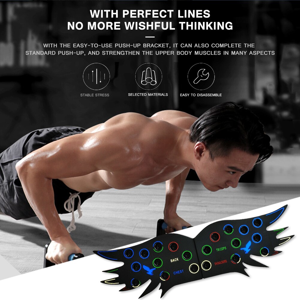 New 12 In 1 Push Up Board System Foldable Fitness Exercise Push-up - Foto 5