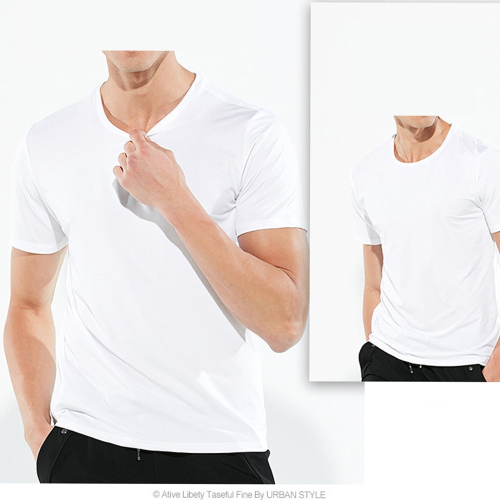 Vandtæt mænds t-shirt pletetæt, åndbar antifouling, hurtig tør top, kortærmet sports-t-shirt