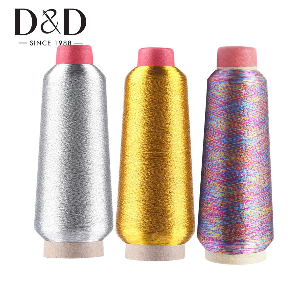 3000m Metallic Thread for Sewing Embroidery Machine Thread Needlework Thread Metallic Yarn Woven Line Sewing Supplies