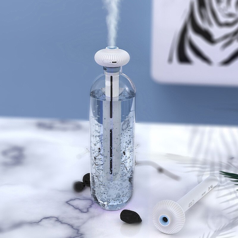 Eloole usb portabel luftfuktare munkflaska aromdiffusor dimmaskin för luftbefuktning på hemmakontoret avtagbar