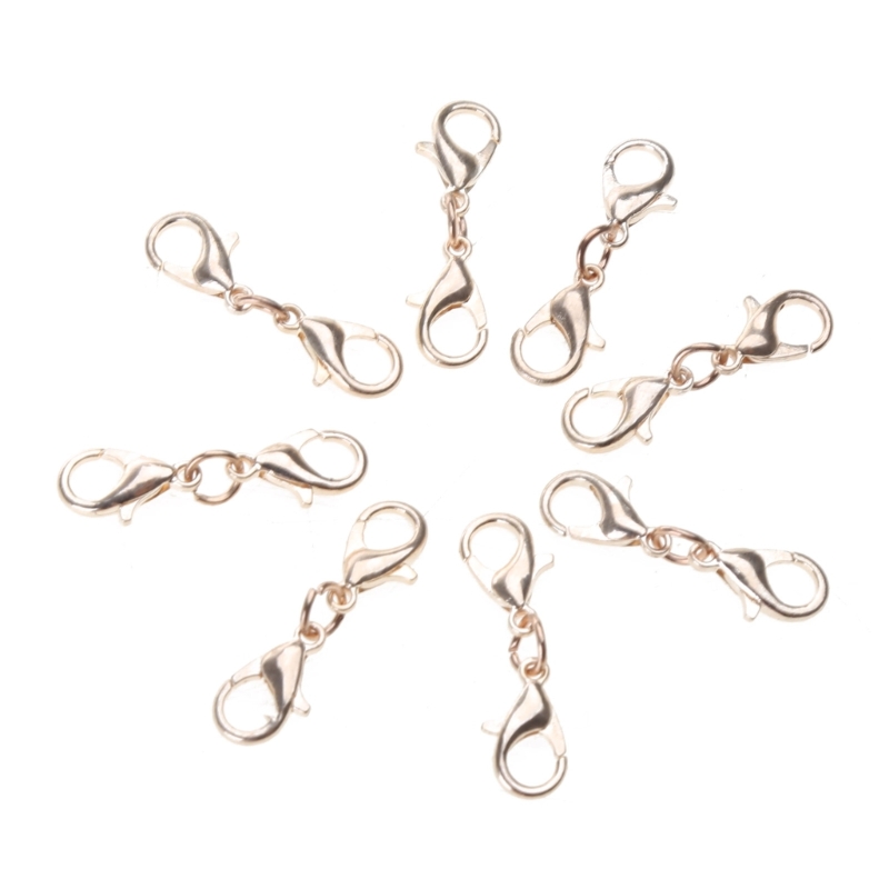 8 Stuks Dubbele Kreeft Sluitingen Ketting Armband Sluiting Connector Dubbele Opening Sieraden Sluitingen Voor Diy Sieraden Maken